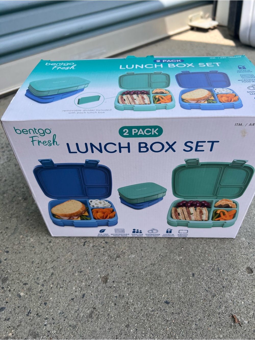 Bentgo Fresh 2-Pack Lunch Box Set in Teal & Navy